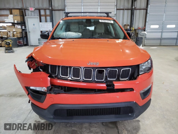 2017 Jeep Compass Sport with VIN 3C4NJCAB8HT643442, listed as a Copart auction lot 87031414 with 102,463 mi miles and Salvage Title. Bid and sale history available at carsss.com. Image 5.