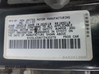2007 Pontiac Vibe z VIN 5Y2SL65807Z420378, wystawiony jako Copart lot #60157695 z przebiegiem 136 989 mil mil oraz Szkoda całkowita • Salvage title. Historia ofert i sprzedaży dostępna na DreamBid. Obrazek 12.