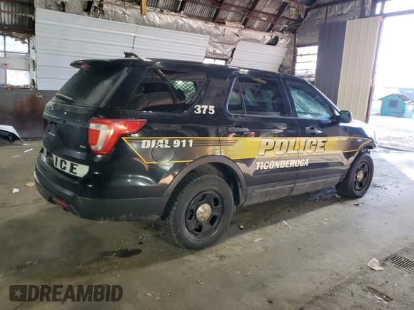 2017 Ford Police Interceptor Utility z VIN 1FM5K8AR0HGE01722, wystawiony jako Copart lot #50491815 z przebiegiem 187 912 mil mil oraz Szkody całkowita. Historia ofert i sprzedaży dostępna na DreamBid. Obrazek 3.
