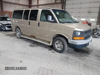 2005 Chevrolet Express Passenger with VIN 1GAHG35U651173253, listed as a IAAI auction lot 41966197 with 368,386 mi miles and . Bid and sale history available at DreamBid. Image 1.