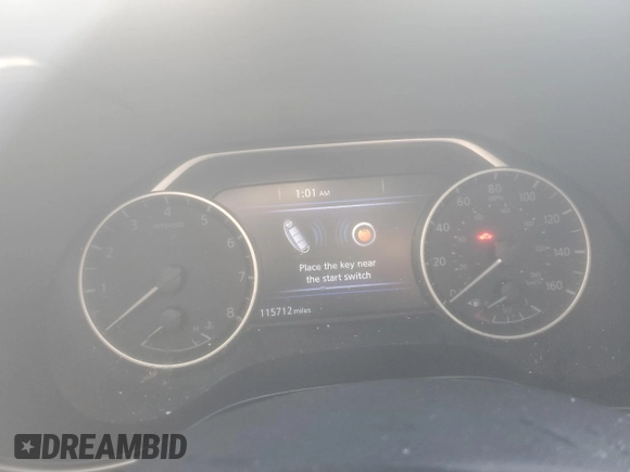 2019 Nissan Maxima SV with VIN 1N4AA6AV1KC372727, listed as a Copart auction lot 49873135 with 115,712 mi miles and Salvage Title. Bid and sale history available at DreamBid. Image 9.