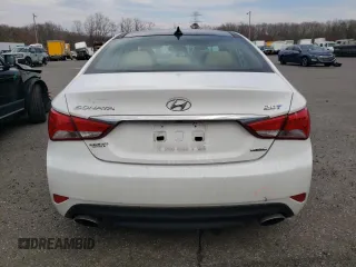 2014 Hyundai Sonata Limited with VIN 5NPEC4ABXEH867985, listed as a Copart auction lot 49975785 with 146,132 mi miles and Salvage Title. Bid and sale history available at DreamBid. Image 6.