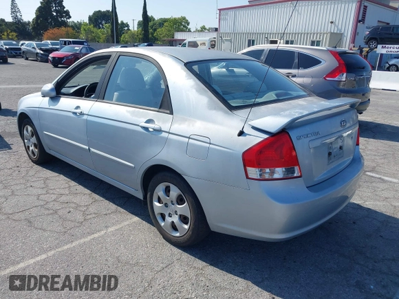 2008 Kia Spectra EX with VIN KNAFE122185575459, listed as a IAAI auction lot 42137257 with 55,402 mi miles and . Bid and sale history available at DreamBid. Image 3.