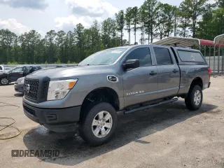 2017 Nissan Titan SV with VIN 1N6BA1F39HN564433, listed as a Copart auction lot 58744185 with 80,507 mi miles and Salvage title. Bid and sale history available at DreamBid. Image 1.