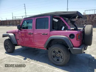 2024 Jeep Wrangler Sport S with VIN 1C4PJXDG5RW318461, listed as a Copart auction lot 54270255 with 5,234 mi miles and Salvage title. Bid and sale history available at DreamBid. Image 2.