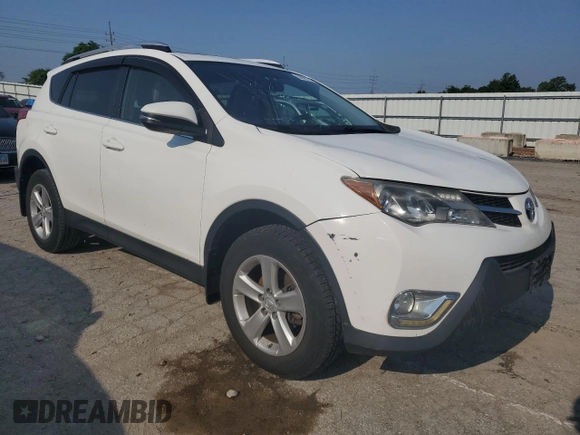 2013 Toyota RAV4 XLE with VIN JTMRFREV6DD002154, listed as a Copart auction lot 58860145 with 172,613 mi miles and Salvage title. Bid and sale history available at DreamBid. Image 4.
