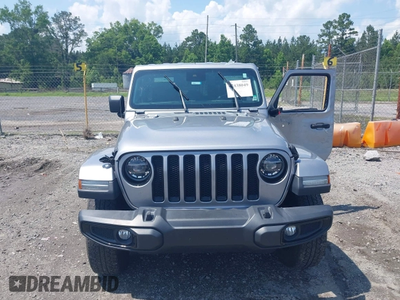 2021 Jeep Wrangler Unlimited Sahara with VIN 1C4HJXEN3MW628845, listed as a IAAI auction lot 42438049 with 49,970 mi miles and . Bid and sale history available at DreamBid. Image 12.