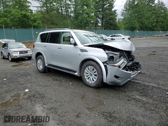 2021 Nissan Armada SV with VIN JN8AY2AC9M9146310, listed as a Copart auction lot 88297375 with 56,146 mi miles and Salvage Title. Bid and sale history available at carsss.com. Image 12.