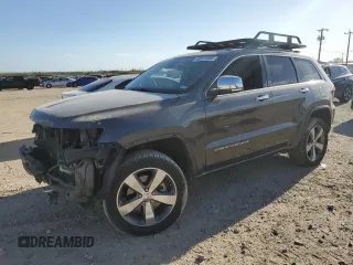 2015 Jeep Grand Cherokee Overland with VIN 1C4RJFCT2FC628727, listed as a Copart auction lot 48972095 with 155,435 mi miles and Salvage Title. Bid and sale history available at carsss.com. Image 1.