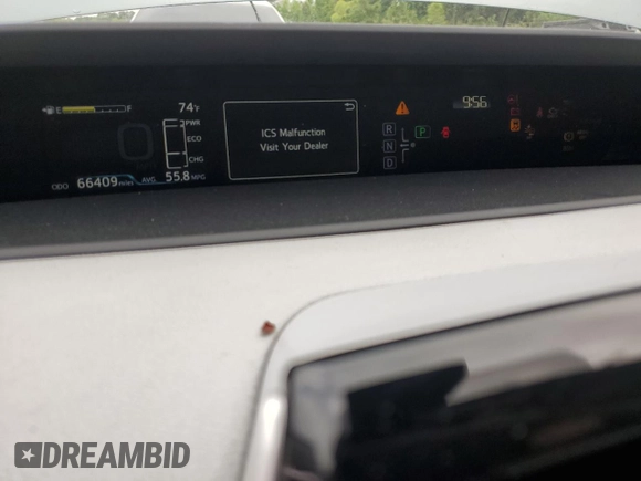 2017 Toyota Prius Two z VIN JTDKBRFU9H3566248, wystawiony jako Copart lot #56851065 z przebiegiem 66 409 mil mil oraz Szkoda całkowita • Salvage title. Historia ofert i sprzedaży dostępna na DreamBid. Obrazek 9.