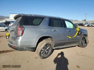 2023 Chevrolet Tahoe LT with VIN 1GNSKNKD9PR248468, listed as a Copart auction lot 44017035 with 0 mi miles and Salvage Title. Bid and sale history available at carsss.com. Image 3.
