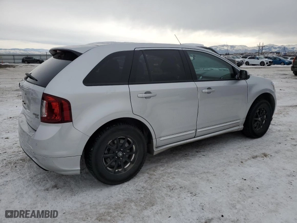 2013 Ford Edge Sport with VIN 2FMDK4AKXDBA60256, listed as a Copart auction lot 89139545 with 110,048 mi miles and Salvage Title. Bid and sale history available at carsss.com. Image 3.