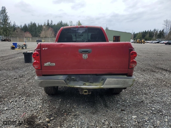 2008 Dodge Ram 1500 SLT with VIN 1D7HA18298S631606, listed as a Copart auction lot 51163005 with 168,534 mi miles and Clean Title. Bid and sale history available at carsss.com. Image 6.