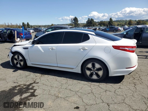 2012 Kia Optima Hybrid with VIN KNAGM4AD8C5019587, listed as a Copart auction lot 51958435 with 128,877 mi miles and Salvage Title. Bid and sale history available at carsss.com. Image 2.