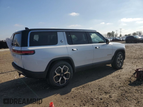 2024 Rivian R1S Adventure with VIN 7PDSGABA6RN039832, listed as a Copart auction lot 80635054 with Not Provided miles and Salvage Title. Bid and sale history available at carsss.com. Image 3.