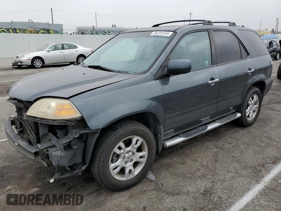 2004 Acura MDX Touring Pkg RES w/Nav with VIN 2HNYD18924H545273, listed as a Copart auction lot 76131314 with 232,338 mi miles and Salvage Title. Bid and sale history available at carsss.com. Image 1.