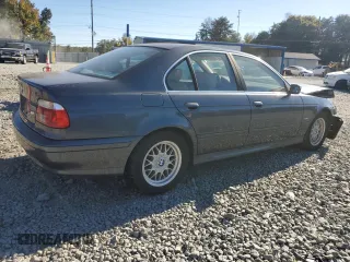 2001 BMW 5 Series 525i with VIN WBADT33401GF40448, listed as a Copart auction lot 76770544 with 266,650 mi miles and Salvage Title. Bid and sale history available at carsss.com. Image 3.