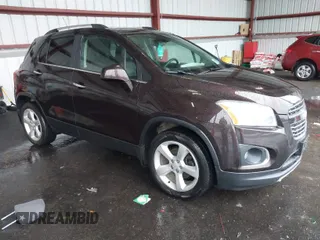 2015 Chevrolet Trax LTZ with VIN KL7CJTSB9FB147244, listed as a IAAI auction lot 41722081 with 125,675 mi miles. Bid and sale history available at carsss.com. Image 1.