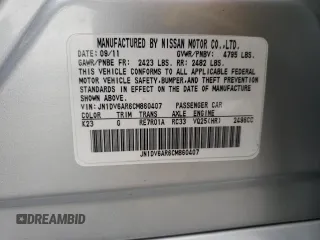 2012 Infiniti G25 x with VIN JN1DV6AR6CM860407, listed as a Copart auction lot 64568594 with 145,298 mi miles and Salvage Title. Bid and sale history available at carsss.com. Image 12.