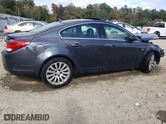 2011 Buick Regal with VIN 2G4GU5GC4B9184556, listed as a Copart auction lot 76323574 with 220,800 mi miles and Salvage Title. Bid and sale history available at DreamBid. Image 3.