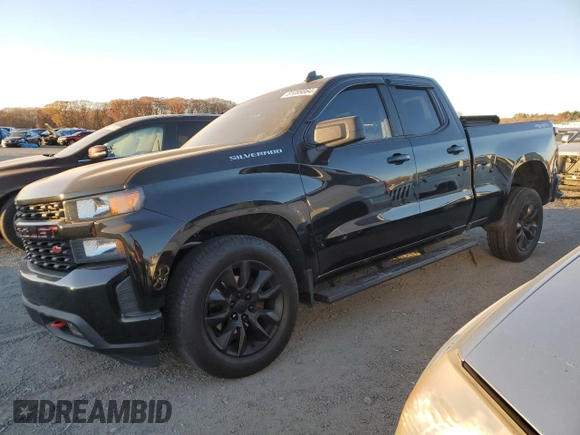 2019 Chevrolet Silverado 1500 Custom with VIN 1GCRYBEH8KZ275382, listed as a Copart auction lot 81099864 with 61,725 mi miles and Salvage Title. Bid and sale history available at DreamBid. Image 1.