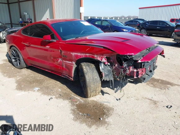 2021 Ford Mustang GT with VIN 1FA6P8CF6M5140346, listed as a IAAI auction lot 41241871 with 64,724 mi miles. Bid and sale history available at carsss.com. Image 1.