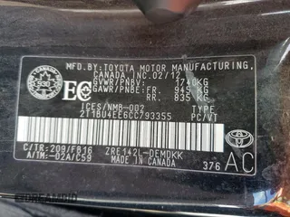 2012 Toyota Corolla L with VIN 2T1BU4EE6CC793355, listed as a Copart auction lot 79453234 with 258,616 mi miles and Salvage Title. Bid and sale history available at DreamBid. Image 12.