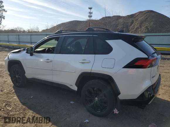 2022 Toyota RAV4 Hybrid XSE with VIN JTME6RFV4ND535814, listed as a Copart auction lot 50662715 with 63,531 mi miles and Non repairable. Bid and sale history available at DreamBid. Image 2.