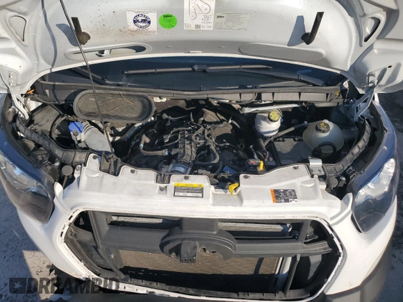 2022 Ford Transit with VIN 1FDVU4XG8NKA61060, listed as a Copart auction lot 86048524 with 33,522 mi miles and Salvage Title. Bid and sale history available at DreamBid. Image 12.