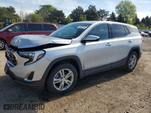 2019 GMC Terrain SLE with VIN 3GKALTEV9KL150099, listed as a Copart auction lot 55633105 with 117,023 mi miles and Salvage title. Bid and sale history available at DreamBid. Image 1.