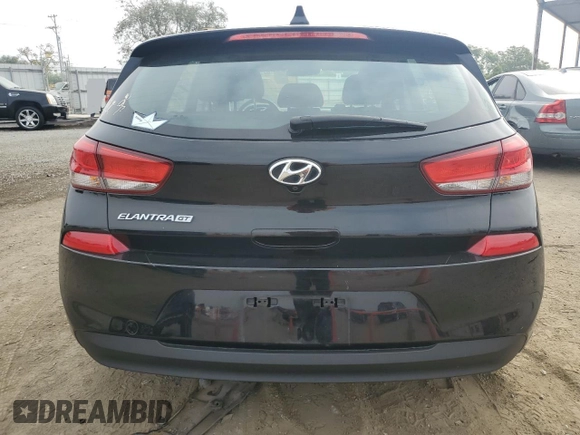 2018 Hyundai Elantra GT with VIN KMHH35LE3JU067826, listed as a Copart auction lot 62573084 with 93,364 mi miles and Salvage Title. Bid and sale history available at carsss.com. Image 6.