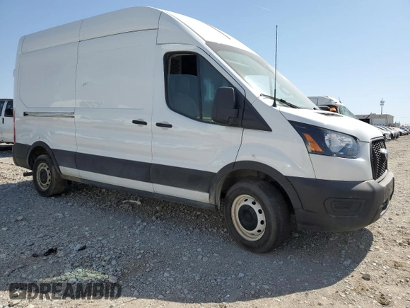2021 Ford Transit Cargo with VIN 1FTBR1X8XMKA57008, listed as a Copart auction lot 57188105 with 61,993 mi miles and Clean title. Bid and sale history available at DreamBid. Image 4.