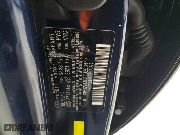 2018 Genesis G80 3.8L with VIN KMHGN4JE3JU250467, listed as a Copart auction lot 69691334 with 53,882 mi miles and Salvage Title. Bid and sale history available at carsss.com. Image 12.