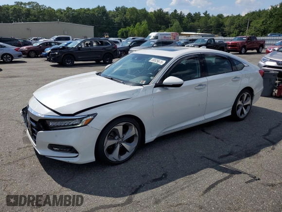 2018 Honda Accord Touring with VIN 1HGCV2F95JA014750, listed as a Copart auction lot 58529075 with 39,591 mi miles and Salvage title. Bid and sale history available at DreamBid. Image 1.