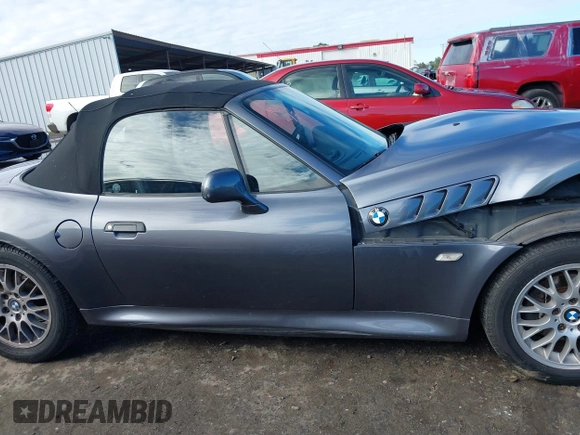 2000 BMW Z3 2.8 with VIN 4USCH3344YLF71259, listed as a IAAI auction lot 41516206 with 95,988 mi miles and . Bid and sale history available at DreamBid. Image 13.