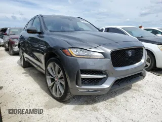 2019 Jaguar F-Pace 30t R-Sport with VIN SADCL2GX3KA613072, listed as a Copart auction lot 77254824 with 57,420 mi miles and Salvage title. Bid and sale history available at DreamBid. Image 4.