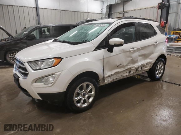 2020 Ford EcoSport SE with VIN MAJ6S3GL2LC319172, listed as a Copart auction lot 89324215 with 66,745 mi miles and Salvage Title. Bid and sale history available at carsss.com. Image 1.