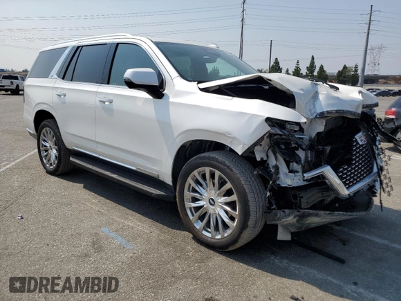 2021 Cadillac Escalade Premium Luxury z VIN 1GYS4BKL4MR215800, wystawiony jako Copart lot #71655614 z przebiegiem 42 844 mil mil oraz Szkoda całkowita • Salvage title. Historia ofert i sprzedaży dostępna na DreamBid. Obrazek 4.