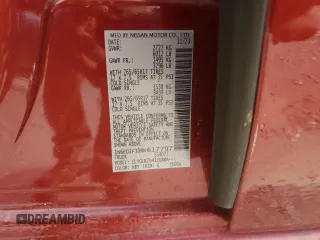 2024 Nissan Frontier SV with VIN 1N6ED1FJ0RN617797, listed as a Copart auction lot 54576125 with 9,183 mi miles and Salvage title. Bid and sale history available at DreamBid. Image 12.