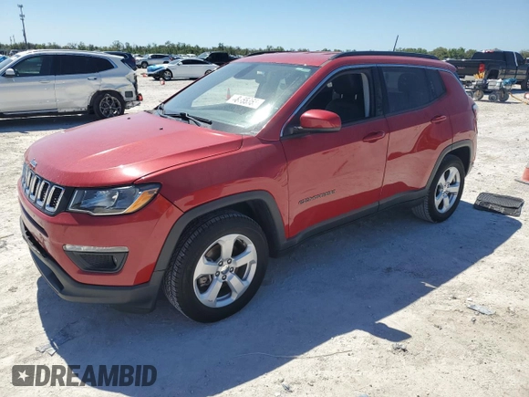 2019 Jeep Compass Altitude with VIN 3C4NJCBB7KT851771, listed as a Copart auction lot 48555855 with 77,820 mi miles and Salvage Title. Bid and sale history available at carsss.com. Image 1.