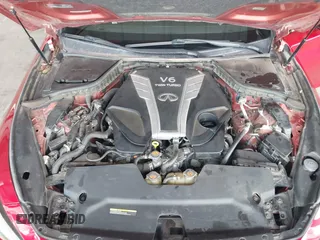 2018 Infiniti Q50 Red Sport 400 with VIN JN1FV7AR6JM481502, listed as a IAAI auction lot 41622523 with 74,097 mi miles and . Bid and sale history available at DreamBid. Image 10.