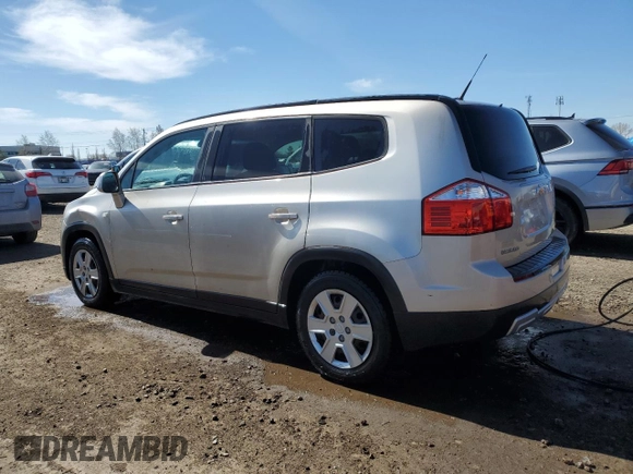 2012 Chevrolet Orlando 1LT z VIN KL77P2EM4CK576746, wystawiony jako Copart lot #54950285 z przebiegiem 183 399 mil mil oraz Szkody całkowita. Historia ofert i sprzedaży dostępna na DreamBid. Obrazek 2.