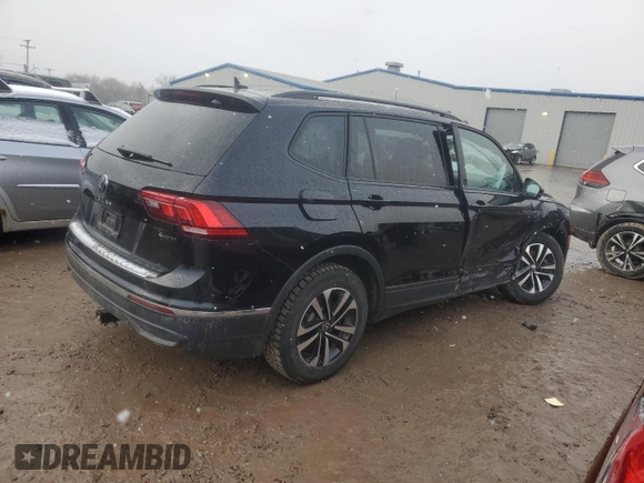 2023 Volkswagen Tiguan S with VIN 3VVFB7AX3PM102667, listed as a Copart auction lot 85290424 with 15,436 mi miles and Salvage title. Bid and sale history available at DreamBid. Image 3.