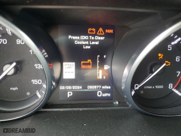 2016 Land Rover Discovery Sport HSE with VIN SALCR2BG5GH569522, listed as a Copart auction lot 50225675 with 92,877 mi miles and Salvage Title. Bid and sale history available at carsss.com. Image 9.
