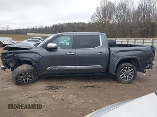 2024 Toyota Tundra 1794 Edition with VIN 5TFMA5DBXRX142402, listed as a IAAI auction lot 41253806 with 17,523 mi miles and . Bid and sale history available at DreamBid. Image 13.