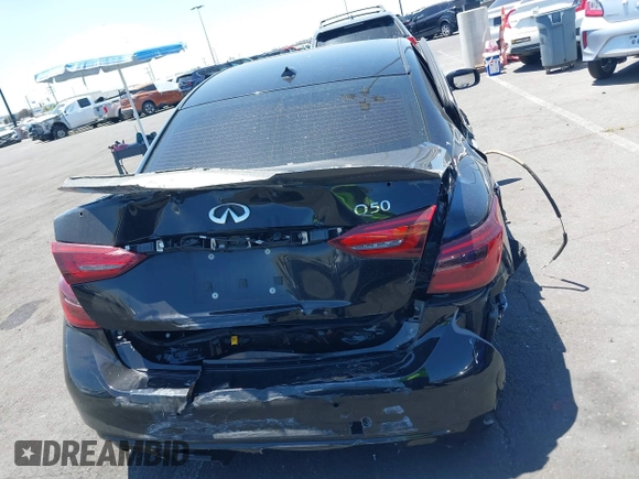 2021 Infiniti Q50 Luxe with VIN JN1EV7BP2MM707502, listed as a IAAI auction lot 42315854 with Not provided miles and . Bid and sale history available at DreamBid. Image 16.
