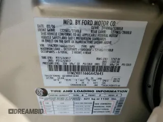2006 Ford Freestyle SE with VIN 1FMZK01166GA42645, listed as a Copart auction lot 46260575 with 189,772 mi miles and Salvage Title. Bid and sale history available at carsss.com. Image 13.