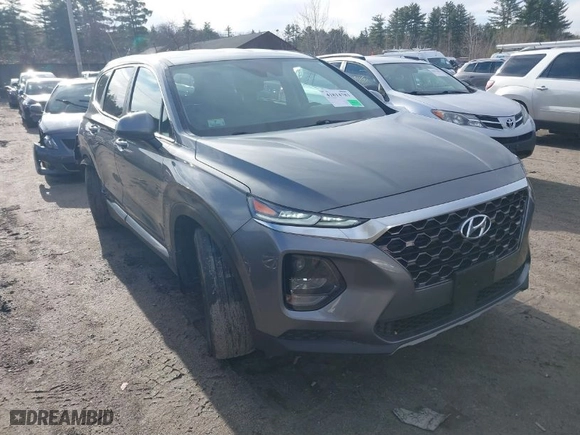 2020 Hyundai Santa Fe SE with VIN 5NMS2CAD1LH139886, listed as a IAAI auction lot 41814783 with 33,754 mi miles. Bid and sale history available at carsss.com. Image 1.