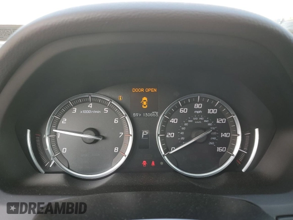 2016 Acura TLX with VIN 19UUB1F34GA006652, listed as a Copart auction lot 59721815 with 130,863 mi miles and Salvage title. Bid and sale history available at DreamBid. Image 9.