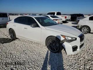 2015 Infiniti Q50 Premium with VIN JN1BV7AP9FM350293, listed as a Copart auction lot 42134735 with 138,152 mi miles and Salvage Title. Bid and sale history available at carsss.com. Image 4.